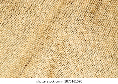 Close Up Texture Background Of Gunny Sack 