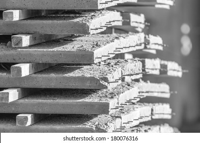 Close Up Texture Of Concrete Slabs Construction, Cement Slab