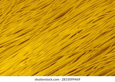 Close up texture of dry, uncooked spaghetti pasta strands arranged diagonally across the frame. A bunch of dried raw noodles