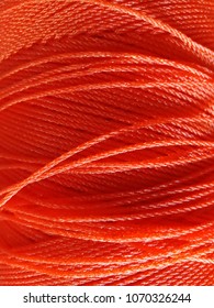 Close up texture image of red rope.