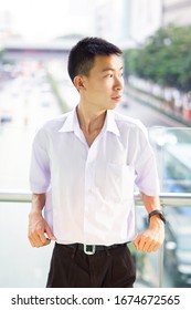 Close Up Thai Student In Uniform