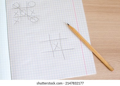 Close Up Of Tic Tac Toe XO Game