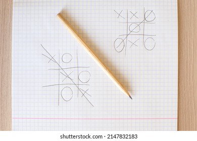 Close Up Of Tic Tac Toe XO Game