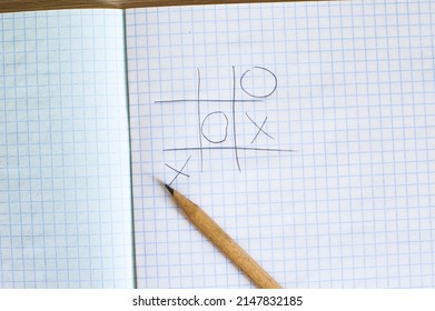 Close Up Of Tic Tac Toe XO Game