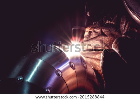 Close Up Tig Welding Titaniumd 