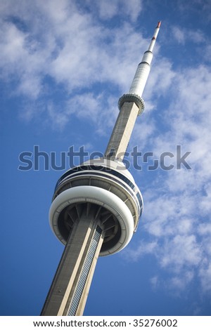 Close up of Toronto's CN Tower