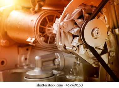 Close Transmission Belt On Car Engine Stock Photo 467969150 | Shutterstock