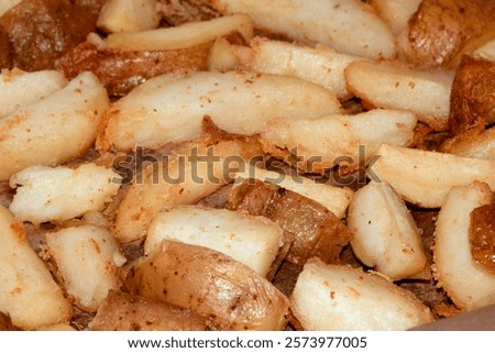 Close Up of Triple Cooked Chunky Chips Fries