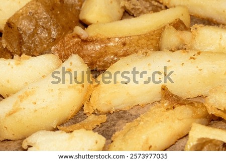 Close Up of Triple Cooked Chunky Chips Fries