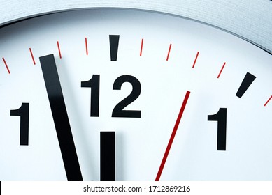 Close up Twelve o'clock, Concept It is 100 Seconds to Midnight. - Shutterstock ID 1712869216