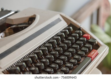Close up typewriter.