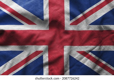 Close up of the United Kingdom flag. United Kingdom flag of background. flag symbols of United Kingdom. - Shutterstock ID 2087726242