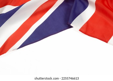 Close up of the United Kingdom flag also known as the Union Jack - Powered by Shutterstock