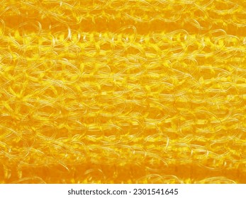 close up, background, texture, large horizontal banner. heterogeneous surface structure bright saturated yellow sponge for washing dishes, kitchen, bath. full depth of field. high resolution photo - Shutterstock ID 2301541645