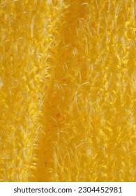 close up, background, texture, large vertical banner. heterogeneous surface structure bright saturated yellow sponge for washing dishes, kitchen, bath. full depth of field. high resolution photo - Shutterstock ID 2304452981