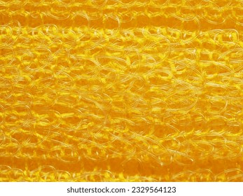 close up, background, texture, large horizontal banner. heterogeneous surface structure bright saturated yellow sponge for washing dishes, kitchen, bath. full depth of field. high resolution photo - Shutterstock ID 2329564123