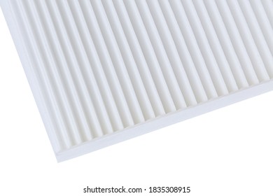 Close Up, Clean Cabin Air Filter For Car. Car Air Filter Texture And Background