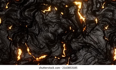 Close Up. Hot Lava Texture