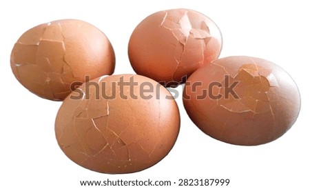 Close up, isolated example of Hardboiled eggs on a surface with the shells rolled and cracked for easy peeling. Close-up of multiple hard-boiled eggs showing the rolling method to crack shells before peeling. Hard-boiled eggs on an isolated background, rolled on a hard surface to crack the shell for easy peeling. Photo of Cooled and gently tapped hardboiled eggs showing the roll and crack technique against a clean background.