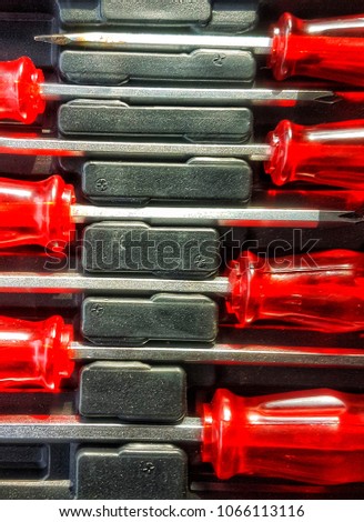 Close up. Part of Screwdriver.