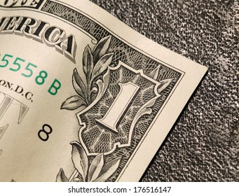 Close up of US dollar