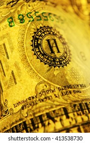 Close up of US dollar
