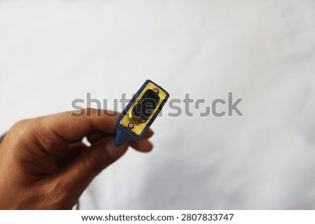 Close Up VGA Cable Isolated on White Background with Analog Video Connector for Computer Display Devices
