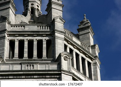 Close Up Of Victoria And Albert Museum Building In London, UK