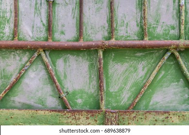 close up view background of old iron fance