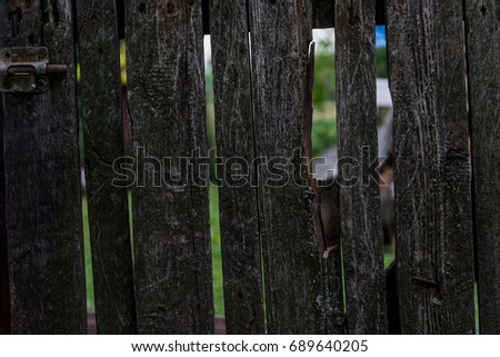 close up view background of old iron fance