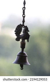 Close Up View Of A Brass Bell