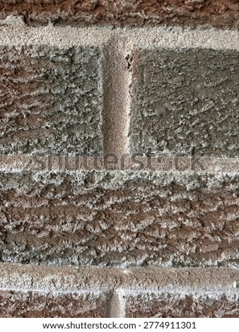 Close up view of brickwork and mortar