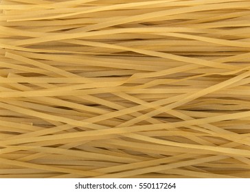 A Close View Of Brown Rice Pasta Fettuccine.