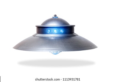 Close View Of The Classic Dome Ufo Saucer.