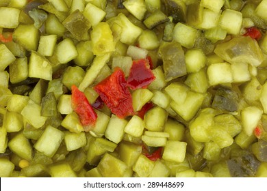 A Close View Of Delicatessen Style Sweet Relish.