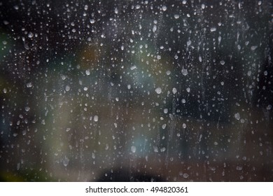 Close View Of A Distinctly Dirty Window Showing Grit, Grime, Streaks And Opacity