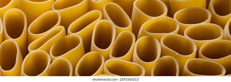 Close up view of dry pasta, food pattern - Powered by Shutterstock