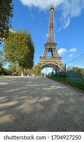 A Close Up View Of Eiffel Tower In Paris, France. The Tower Was Named After The Engineer Gustave Eiffel, Whose Company Designed And Built The Tower