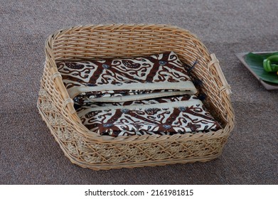 Close View Folded Jarik Traditional Indonesian Stock Photo 2161981815 ...