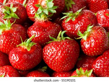 Close view to fresh strawberry - Shutterstock ID 55190101
