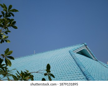 Close Up View Of Gable Hip Roof.