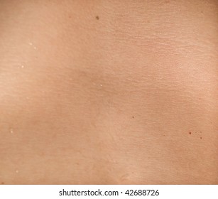 close up view of human skin
