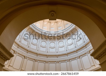 Close up view of interior dome