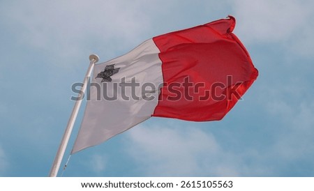 Close up view of Malta FLag