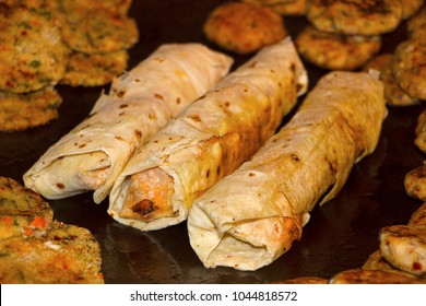 Close view of Mix-Veg Roll, Pune, India