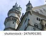 Close up view of Neuschwanstein Castle