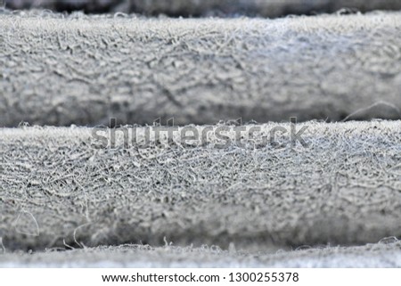 Close Up view on high efficiency particulate air filter.Dust filter surface of car, Useful to trap dust in the car, Make fresh air in the car clean.