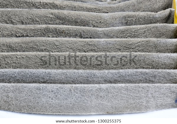 Close Up view on high efficiency\
particulate air filter.Dust filter surface of car, Useful to trap\
dust in the car, Make fresh air in the car\
clean.