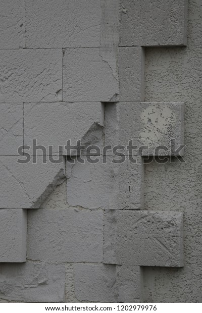 Close View Part Grey Masonry Wall Stock Photo Edit Now 1202979976