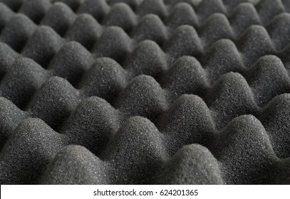 Close view of the peaks of foam polyurethane packing material.